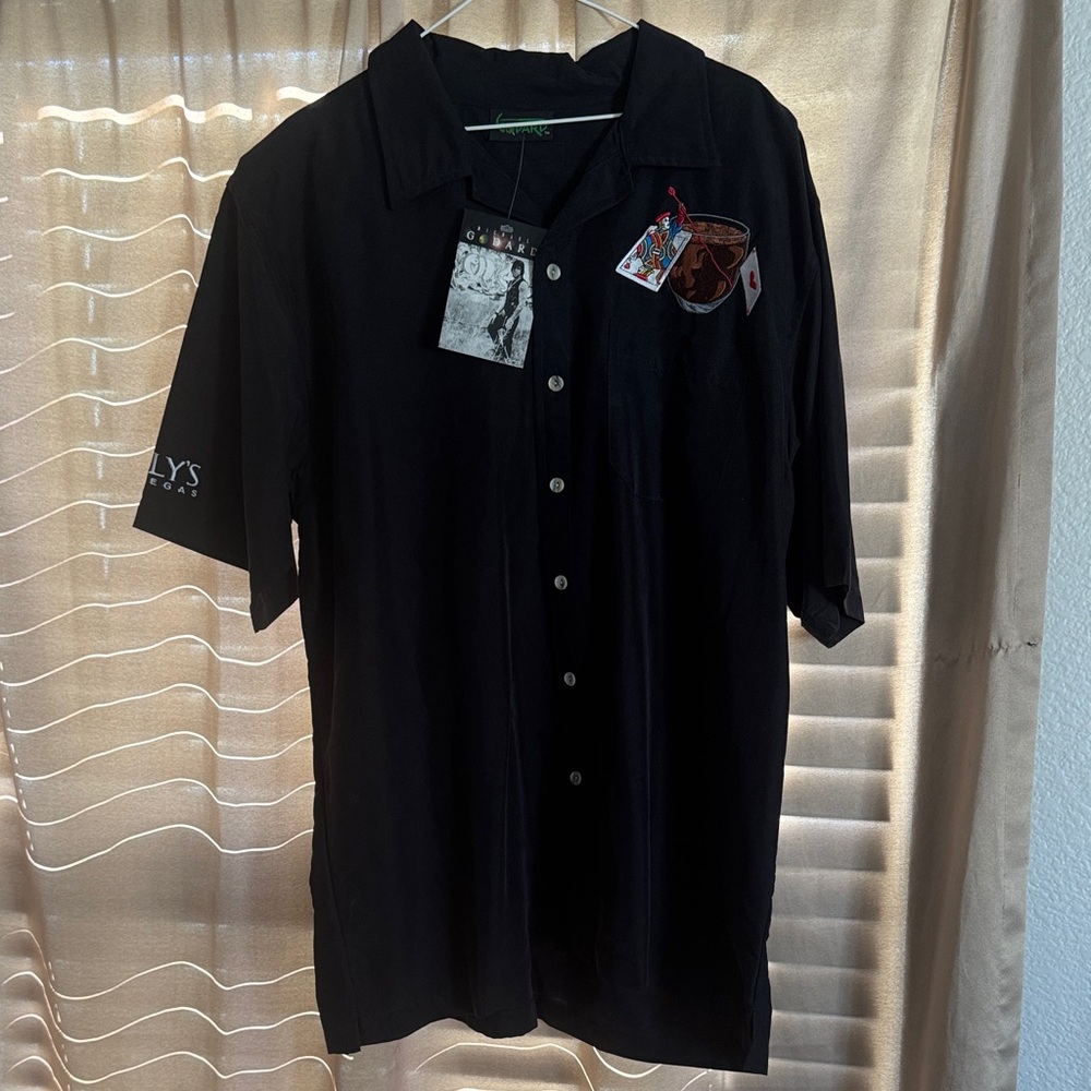 Godard Stylish Black Casual Button Down Shirt